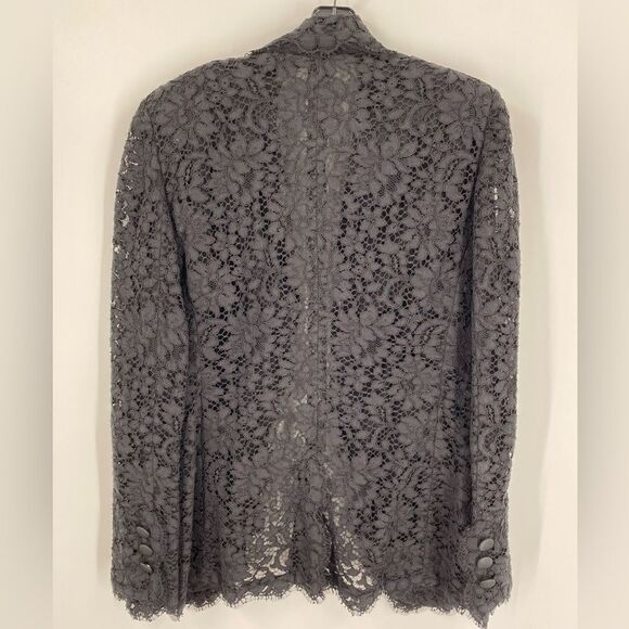 Dolce & Gabbana Lace Pattern Black Blazer Jacket size 46 - Picture 3 of 4